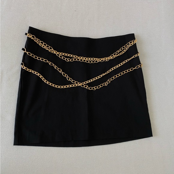 🛍️NEW ZARA BEAUTIFUL LIMITED EDITION CHAIN SKIRT - Picture 4 of 7